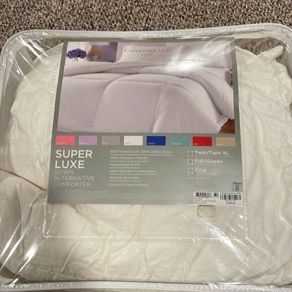 FULL/QUEEN Charter Club Duvet Comforter Insert original packaging - Picture 1 of 4